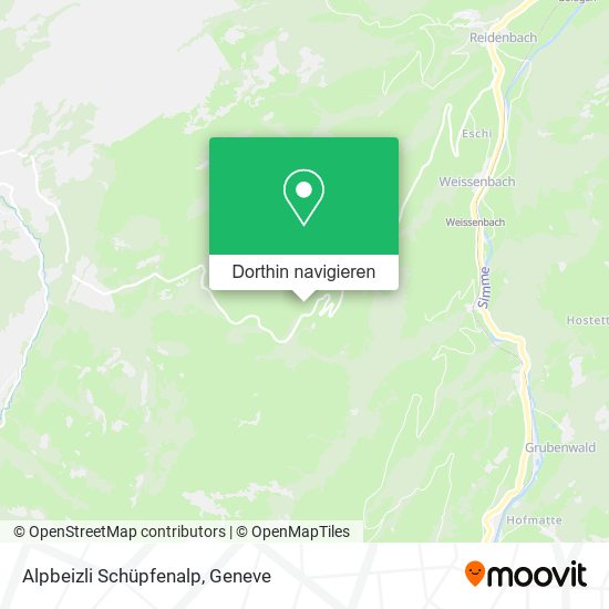 Alpbeizli Schüpfenalp Karte