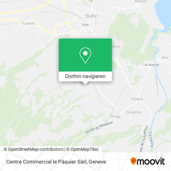 Centre Commercial le Pâquier Sàrl Karte