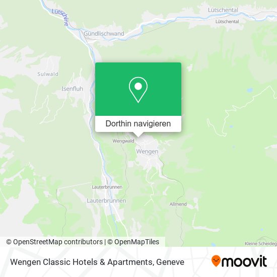 Wengen Classic Hotels & Apartments Karte