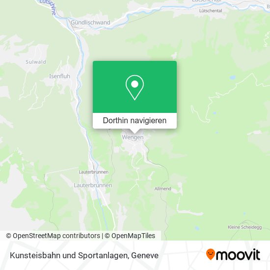 Kunsteisbahn und Sportanlagen Karte