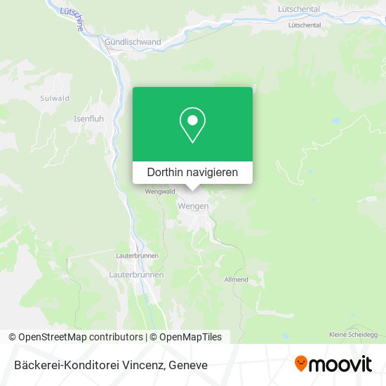 Bäckerei-Konditorei Vincenz Karte