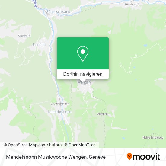 Mendelssohn Musikwoche Wengen Karte