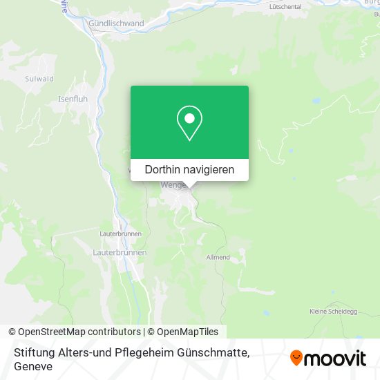 Stiftung Alters-und Pflegeheim Günschmatte Karte