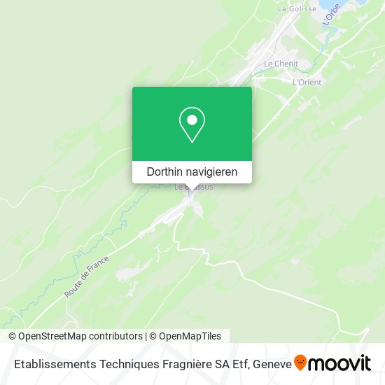 Etablissements Techniques Fragnière SA Etf Karte