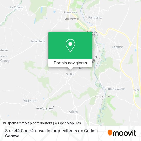 Société Coopérative des Agriculteurs de Gollion Karte