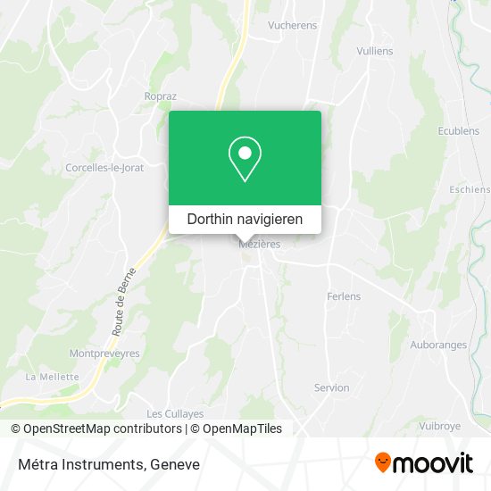 Métra Instruments Karte