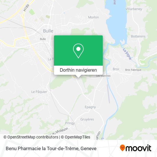 Benu Pharmacie la Tour-de-Trême Karte