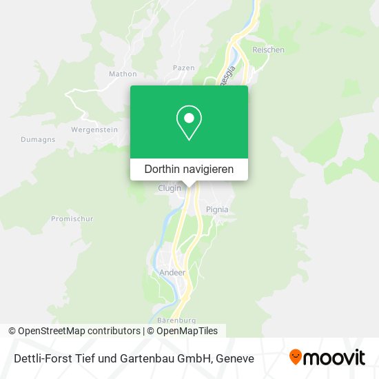 Dettli-Forst Tief und Gartenbau GmbH Karte