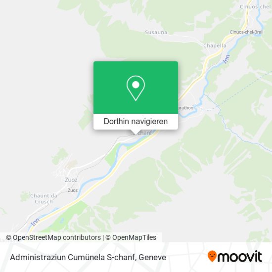 Administraziun Cumünela S-chanf Karte