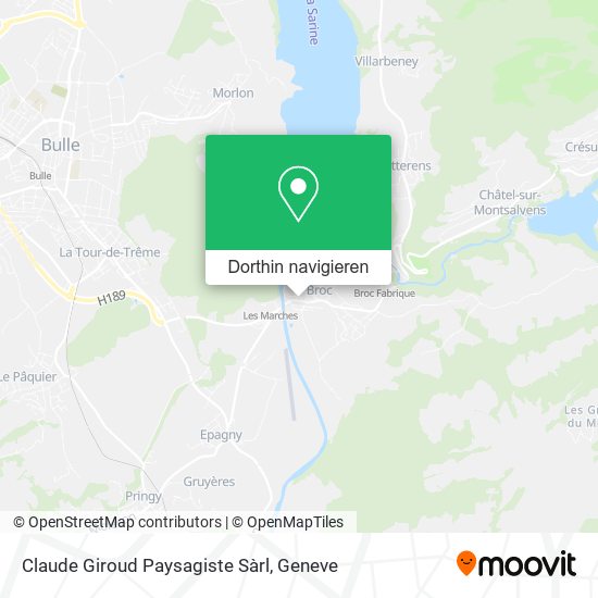 Claude Giroud Paysagiste Sàrl Karte