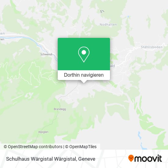 Schulhaus Wärgistal Wärgistal Karte