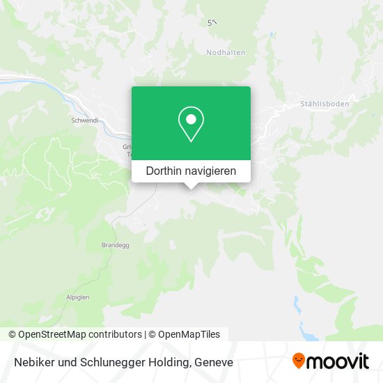 Nebiker und Schlunegger Holding Karte