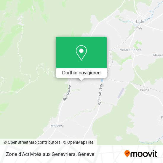 Zone d'Activités aux Genevriers Karte
