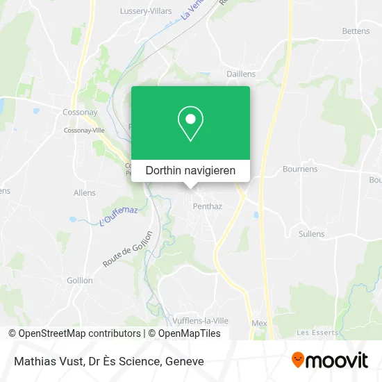 Mathias Vust, Dr Ès Science Karte