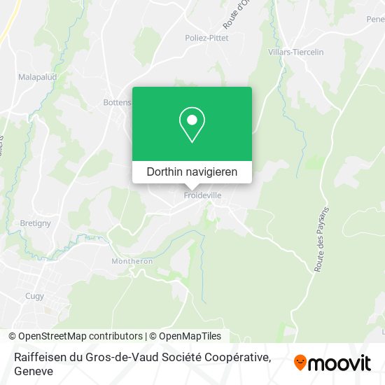 Raiffeisen du Gros-de-Vaud Société Coopérative Karte