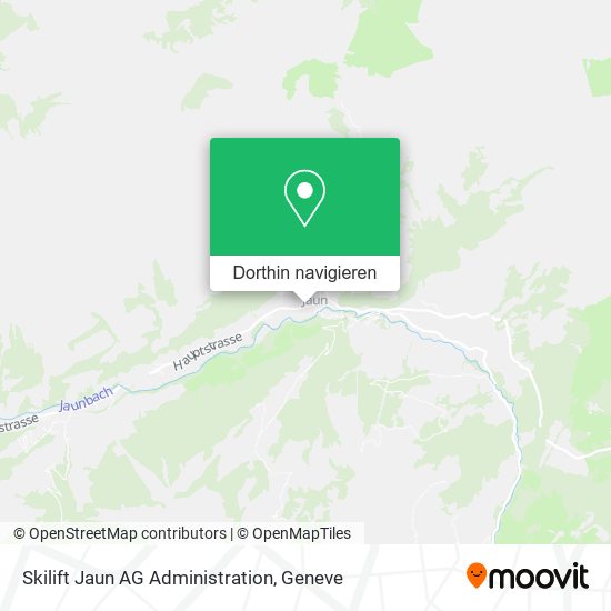 Skilift Jaun AG Administration Karte