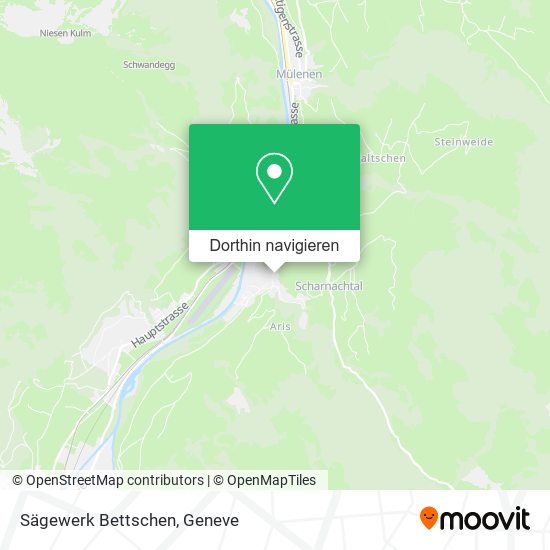 Sägewerk Bettschen Karte