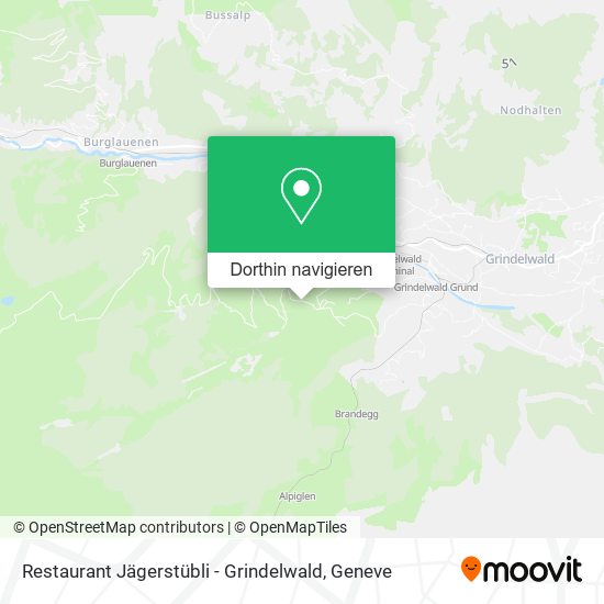 Restaurant Jägerstübli - Grindelwald Karte