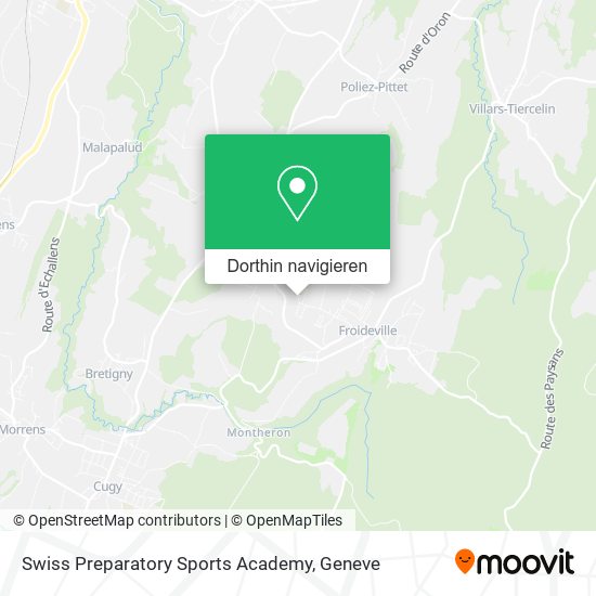 Swiss Preparatory Sports Academy Karte