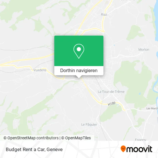 Budget Rent a Car Karte