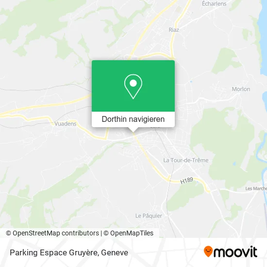 Parking Espace Gruyère Karte