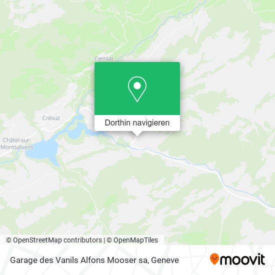 Garage des Vanils Alfons Mooser sa Karte