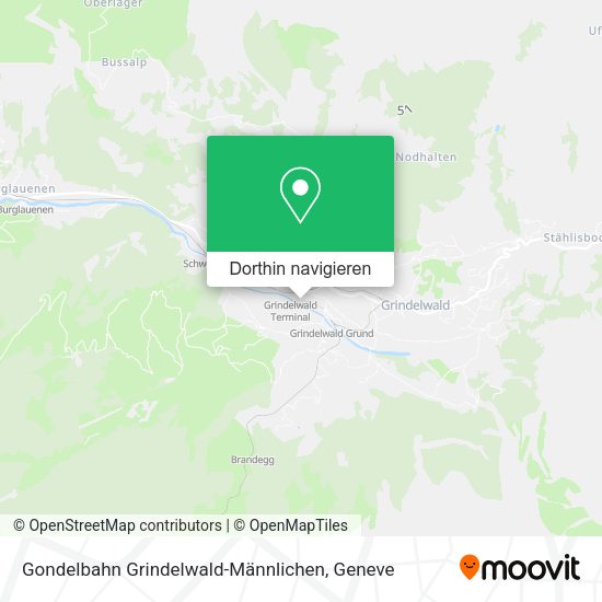 Gondelbahn Grindelwald-Männlichen Karte