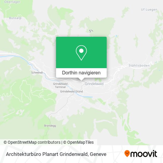 Architekturbüro Planart Grindenwald Karte