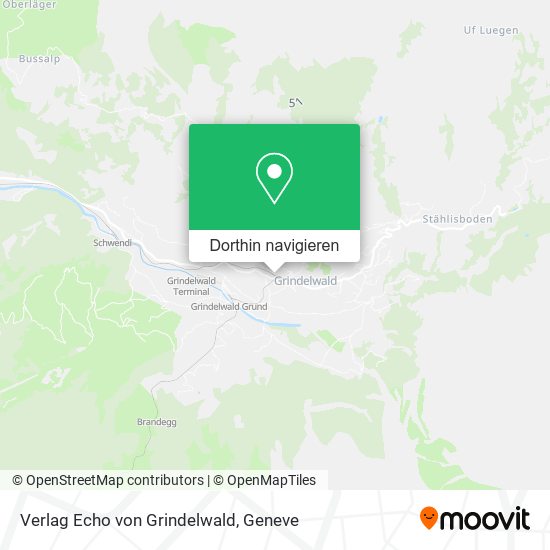 Verlag Echo von Grindelwald Karte