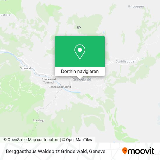 Berggasthaus Waldspitz Grindelwald Karte