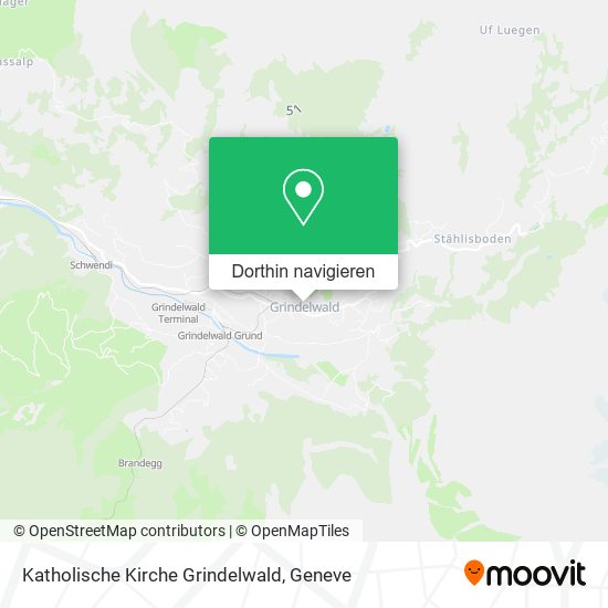 Katholische Kirche Grindelwald Karte
