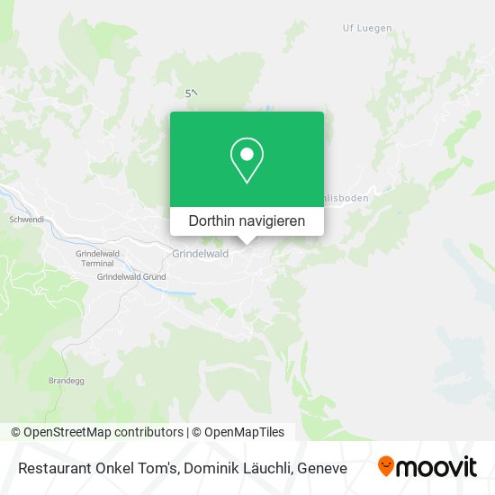 Restaurant Onkel Tom's, Dominik Läuchli Karte