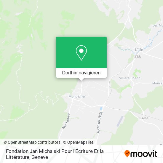 Fondation Jan Michalski Pour l'Écriture Et la Littérature Karte
