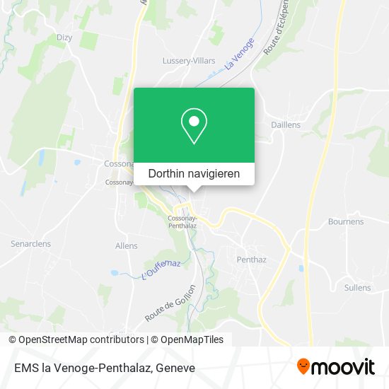 EMS la Venoge-Penthalaz Karte