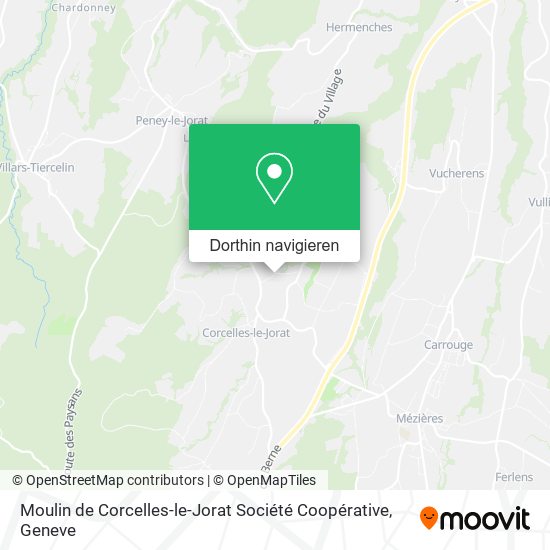 Moulin de Corcelles-le-Jorat Société Coopérative Karte