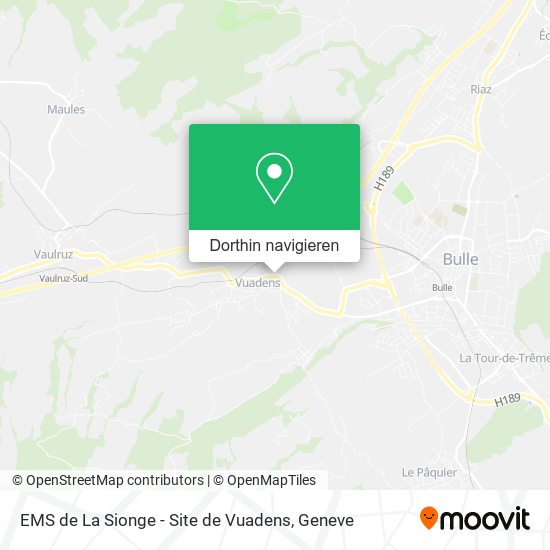 EMS de La Sionge - Site de Vuadens Karte