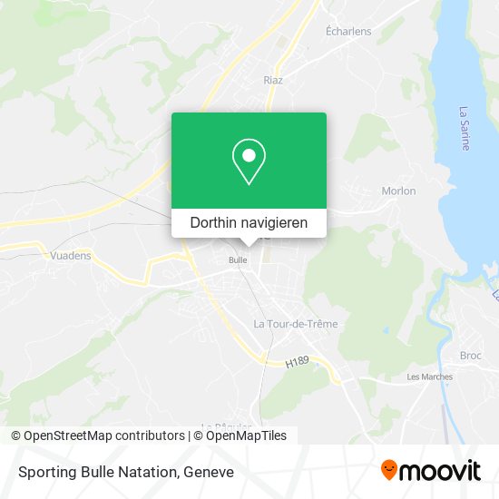 Sporting Bulle Natation Karte