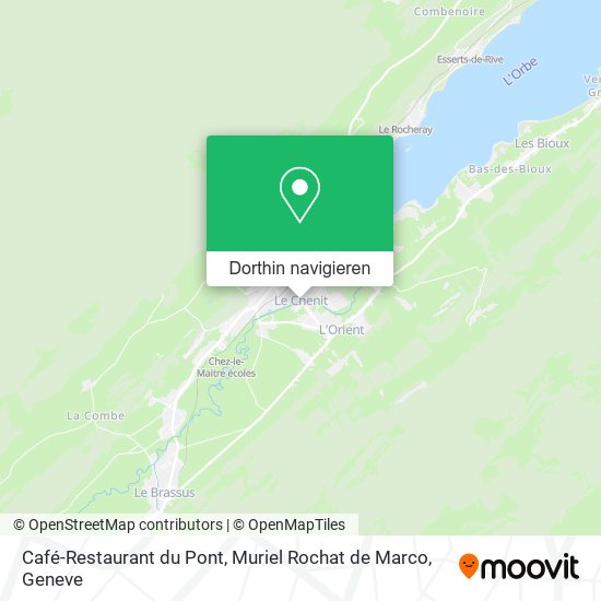 Café-Restaurant du Pont, Muriel Rochat de Marco Karte