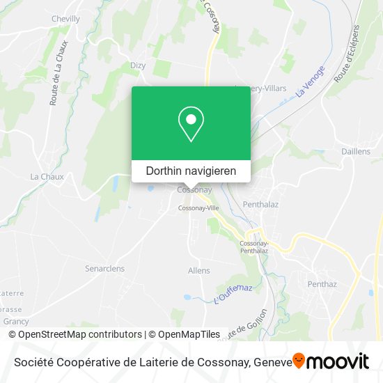 Société Coopérative de Laiterie de Cossonay Karte