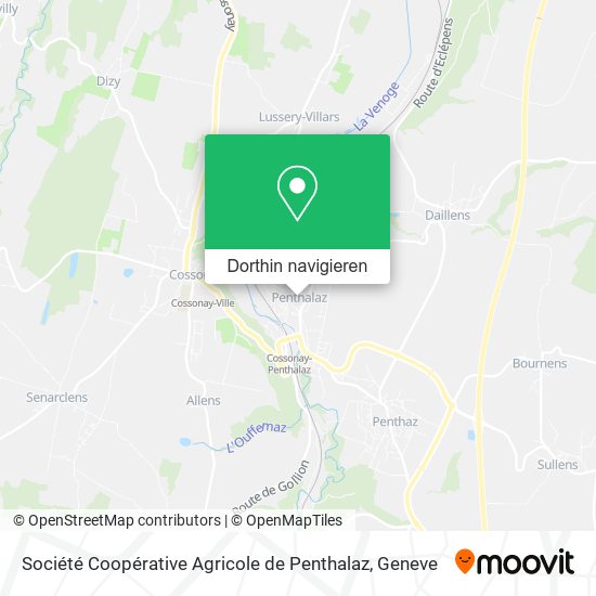 Société Coopérative Agricole de Penthalaz Karte