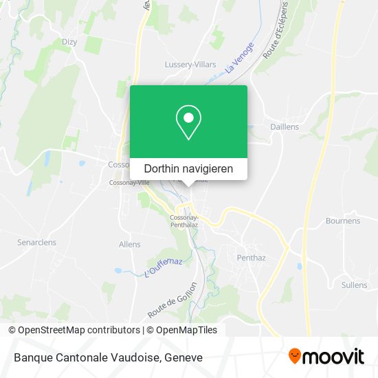Banque Cantonale Vaudoise Karte
