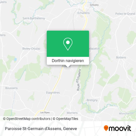 Paroisse St-Germain d'Assens Karte