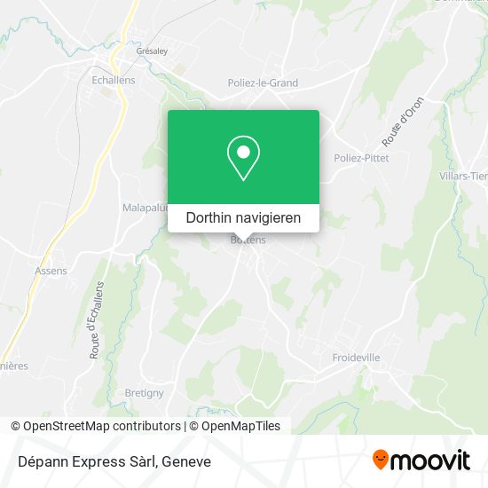 Dépann Express Sàrl Karte