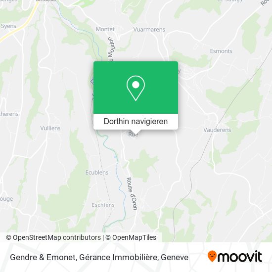 Gendre & Emonet, Gérance Immobilière Karte