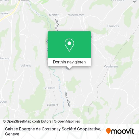 Caisse Epargne de Cossonay Société Coopérative Karte
