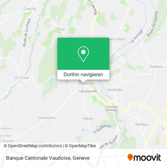 Banque Cantonale Vaudoise Karte