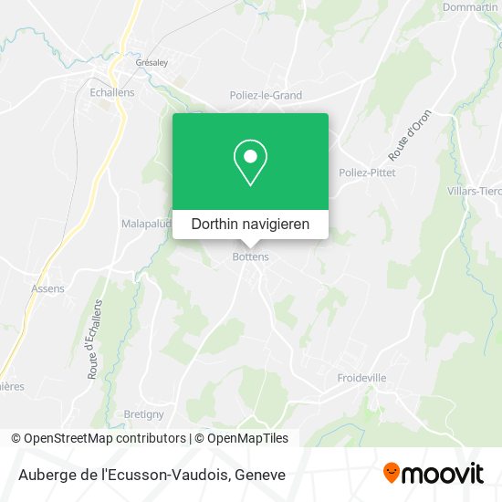 Auberge de l'Ecusson-Vaudois Karte