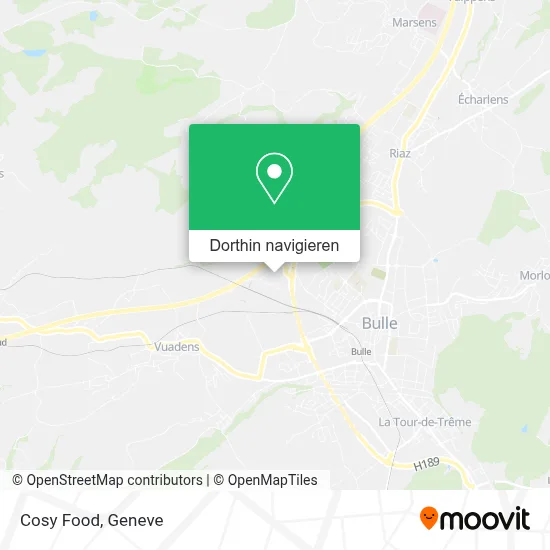 Cosy Food Karte