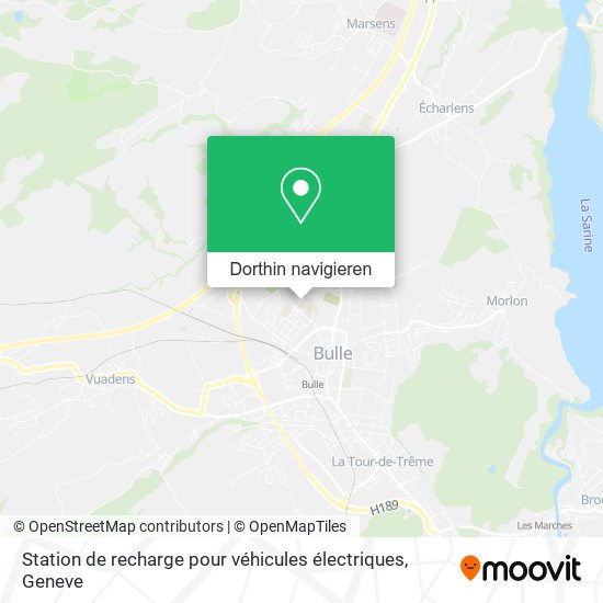 Station de recharge pour véhicules électriques Karte