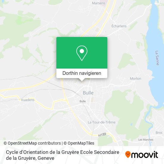Cycle d'Orientation de la Gruyère Ecole Secondaire de la Gruyère Karte